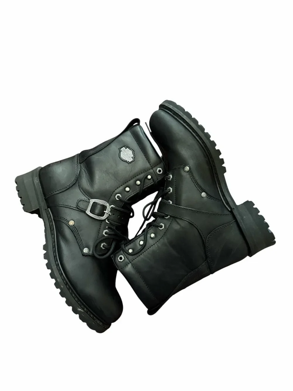 Harley- Davidson Men’s Black Leather Lace up Boots(size 11)